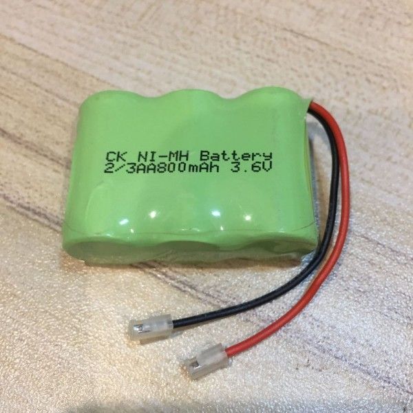 Batterie rechargeable Ni-MH 2/3 AA 3.6V 800mAh