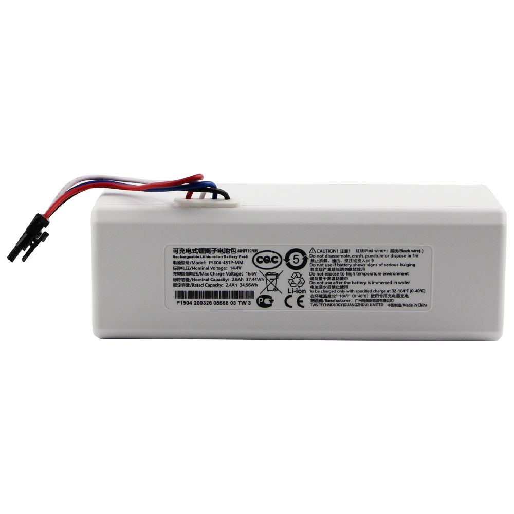 Batterie de robot d'origine 1C P1904-4S1P-MM pour robot balayeur et laveur Xiaomi Mijia Mi Vacuum, haute capacité