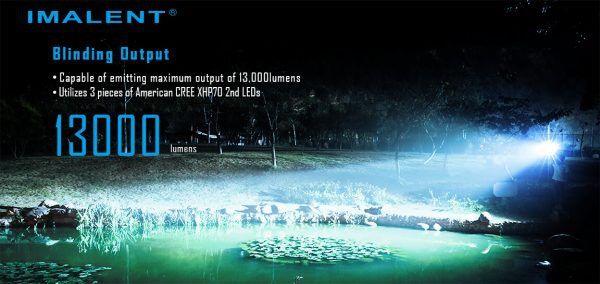 IMALENT MS03 XHP70 Lampe de poche EDC 13000 lumens avec faisceau de 324 mètres, léger et durable pour l'aventure en plein air