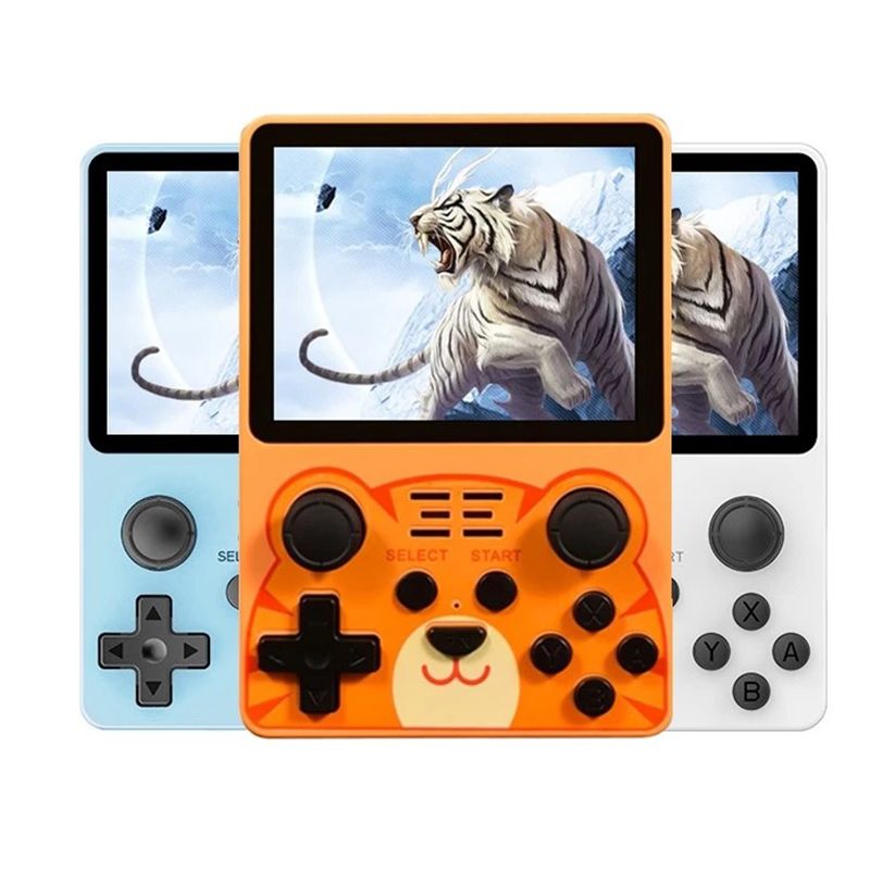 Console portable POWKIDDY RGB20S, écran HD 3,5 pouces, appareil de jeu rétro pour enfants, passionnés de rétro, cadeaux.