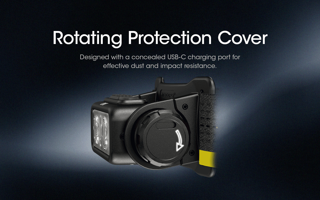 Lampe frontale rechargeable NITECORE NU43 1400 lumens lumière blanche et rouge pour camping en plein air