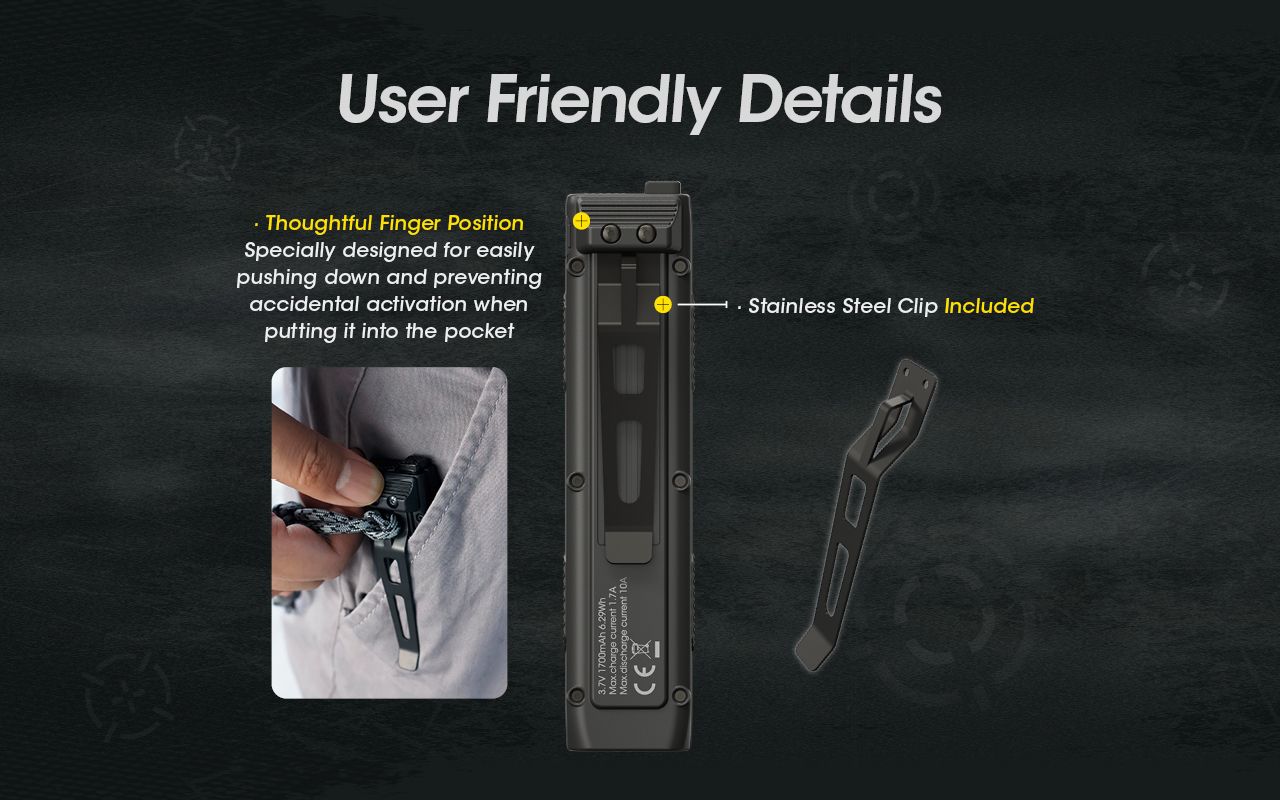 NITECORE EDC27 Lampe de poche rechargeable légère de 3000 lumens pour aventures en plein air et préparation aux situations d'urgence