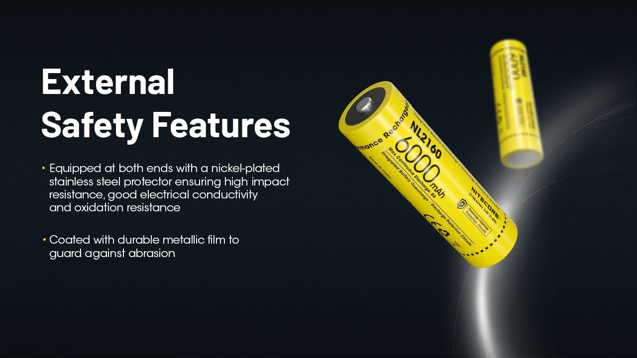 Batterie rechargeable Li-ion NITECORE NL2160 6000mAh 21700