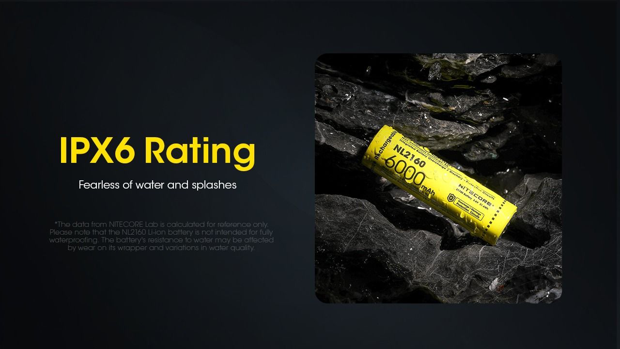 Batterie rechargeable Li-ion NITECORE NL2160 6000mAh 21700
