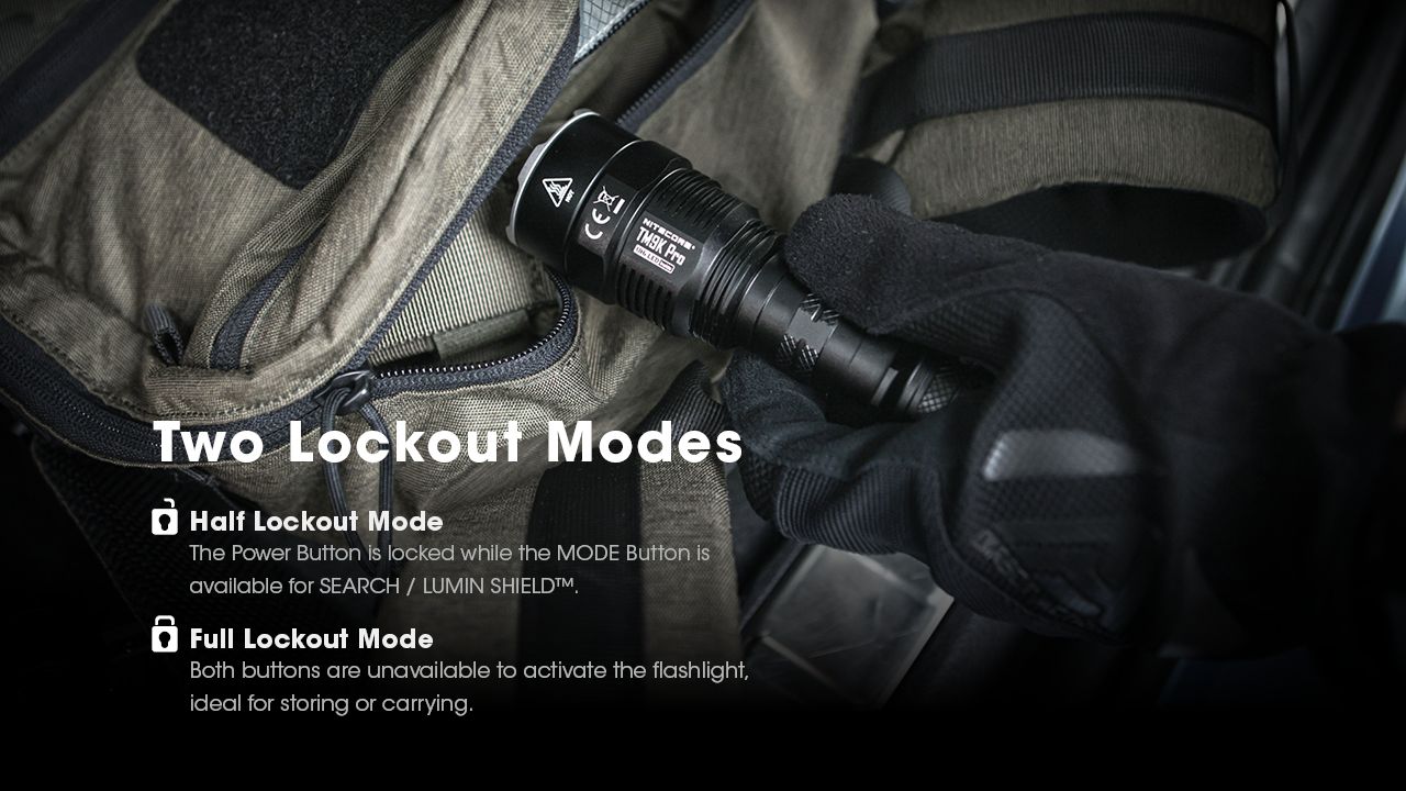 Nitecore TM9K PRO 9900 Lumens Lampe de poche rechargeable durable avec USB-C et faisceau de 510 m pour les aventures en plein air
