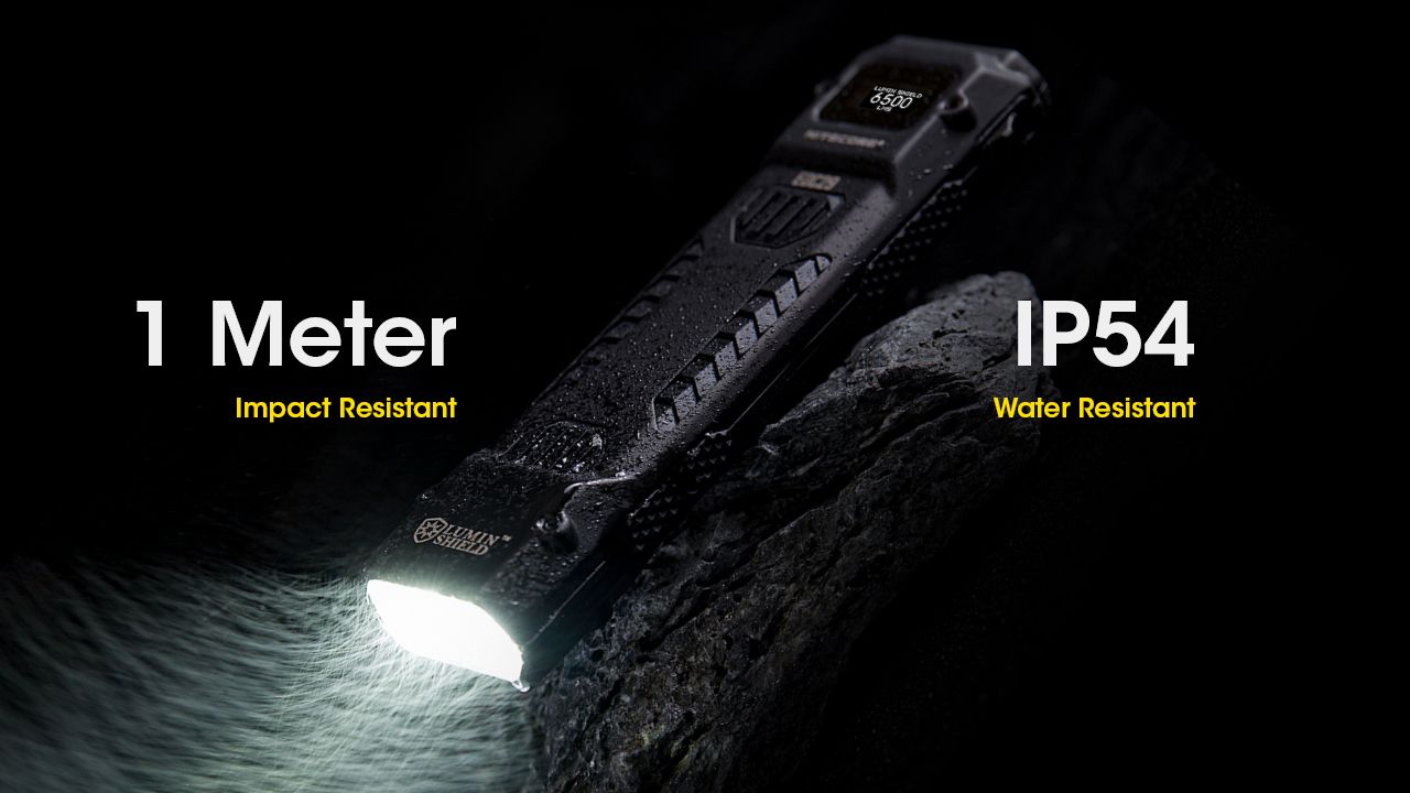 NITECORE EDC29 6500 Lumens Lampe Torche Rechargeable USB-C Visibilité Longue Portée Port Quotidien Aventure