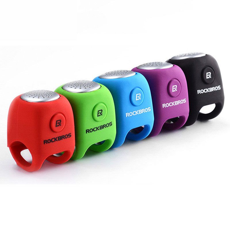 ROCKBROS Sonnette de vélo électrique avec klaxon de 90 dB, conception étanche, accessoire de guidon VTT pour une conduite sûre
