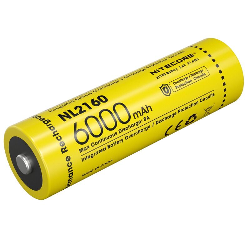 Batterie rechargeable Li-ion NITECORE NL2160 6000mAh 21700