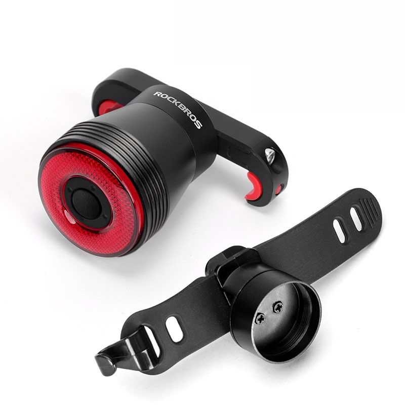 ROCKBROS Q5 Feu intelligent de vélo avec détection automatique de freinage, feu arrière LED étanche IPX6, équipement de sécurité cycliste