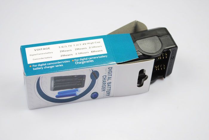 Chargeur de batterie numérique OEM 2x18650 piles rechargeables charge intelligente adapté aux voyages compatibilité mondiale
