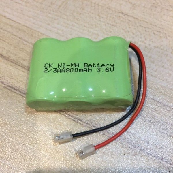 Batterie rechargeable Ni-MH 2/3 AA 3.6V 800mAh