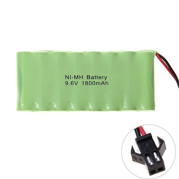 8 piles AA Ni-MH 9.6V 1800mAh rechargeables, prise SM, haute capacité stable pour jouet/modèle