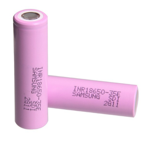 INR18650-35E Lithium 18650 Rechargeable 3500mAh 25A Haute Puissance - Lot de 2 Batteries pour Vapoteuse