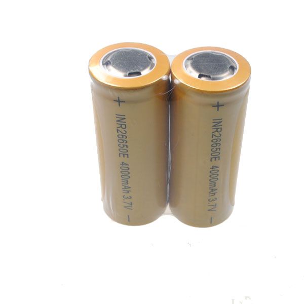 UltraFire 26650 4000mAh Batterie rechargeable Li-ion haute capacité écologique pour appareils à forte consommation