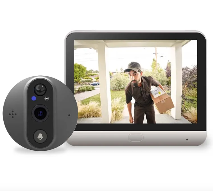Caméra de porte à œilleton WiFi Tuya Smart 1080P avec détection de mouvement en temps réel, angle de vue de 120 degrés pour la sécurité domestique