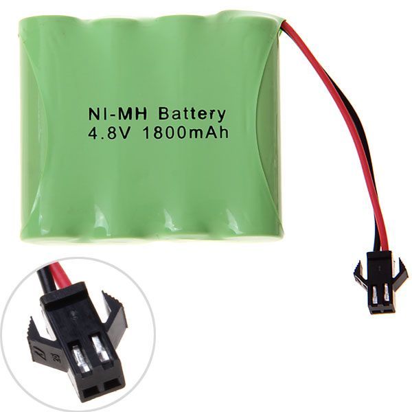 Batterie rechargeable 4.8V AA 1800mAh Ni-MH avec prise SM, haute capacité, écologique, pour jouets et appareils photo