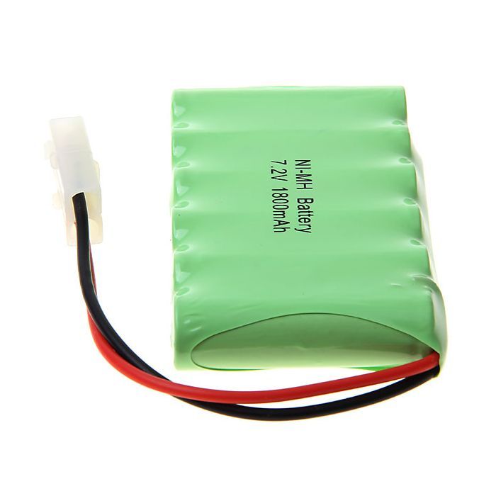 Batterie Rechargeable Ni-MH 7.2V 1800mAh pour RC, 6 Piles AA Haute Capacité, Fiable & Écologique, Sans Effet Mémoire