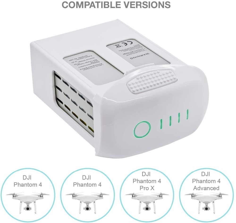 Batterie Li-Po 15,2 V 5870 mAh haute capacité légère à charge rapide pour quadricoptère FPV de la série DJI Phantom 4
