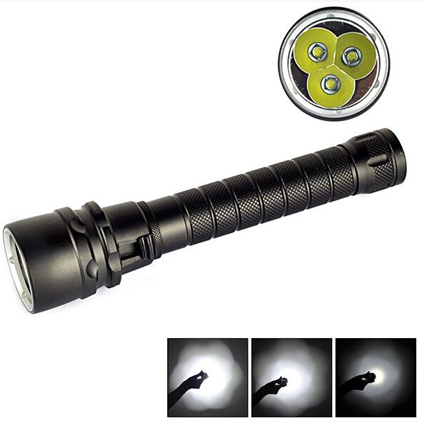 Illuminate Adventures SK68 Q5 LED Lampe torche portable mini ZOOM 6000 lumens, durable et étanche pour le camping