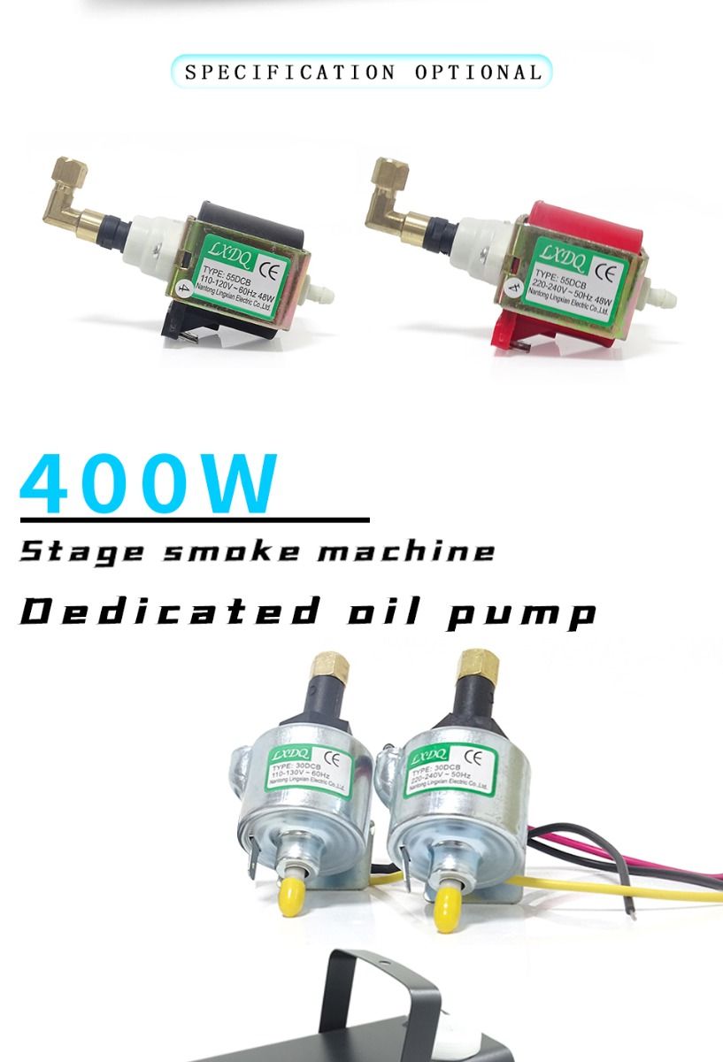Pompe électromagnétique 55DCB performance silencieuse pompe à huile pour machine à brouillard théâtre 110V 220V