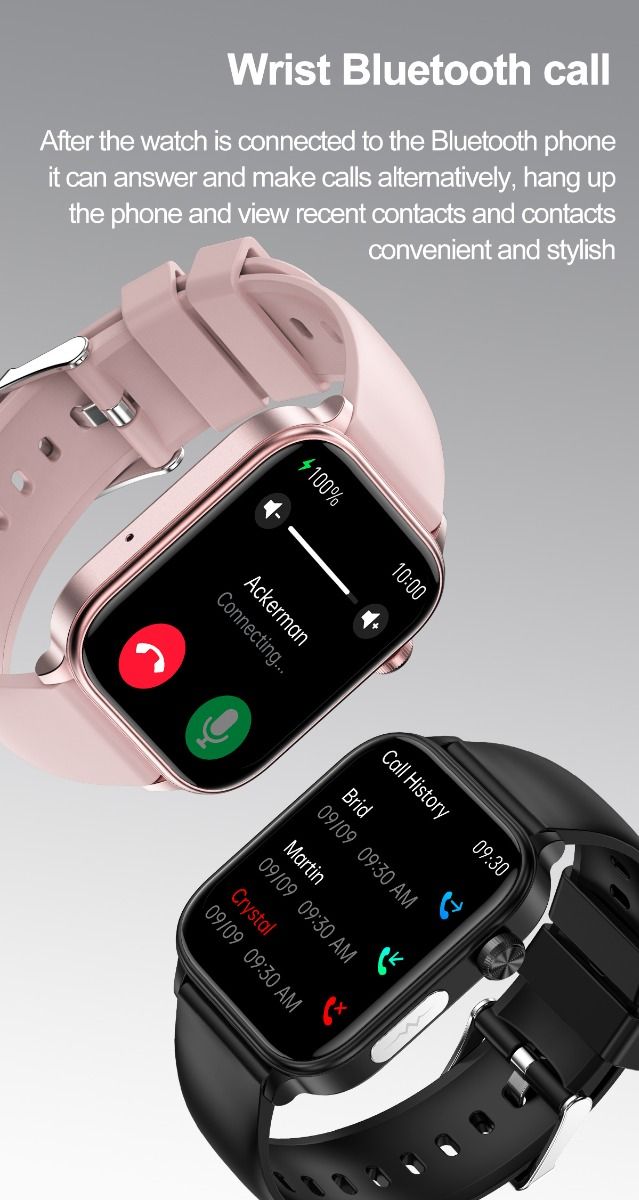 ET570 Glycémie Montre Connectée ECG Fréquence Cardiaque Tension Artérielle Smartwatch