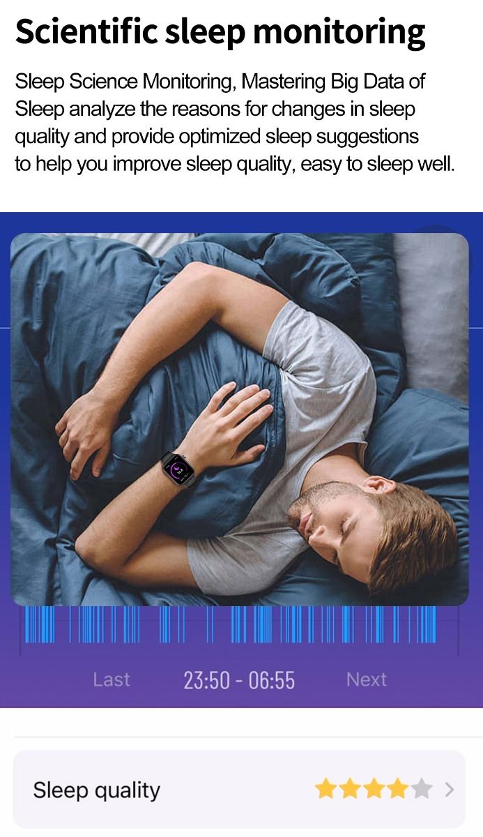 ET570 Glycémie Montre Connectée ECG Fréquence Cardiaque Tension Artérielle Smartwatch