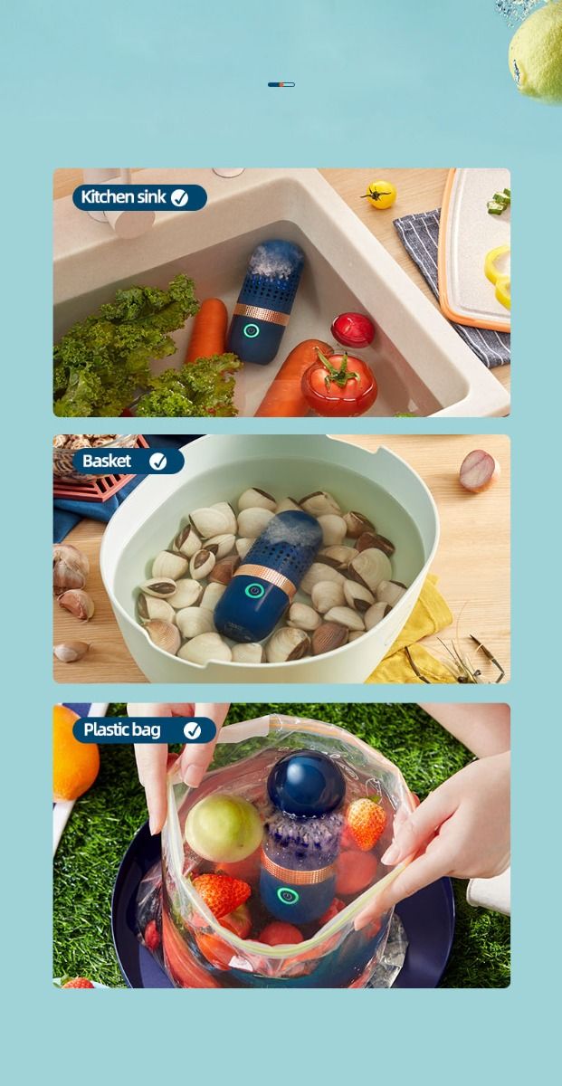 Donlim désinfectant légumes lave-vaisselle portable rechargeable sécurité alimentaire design intuitif