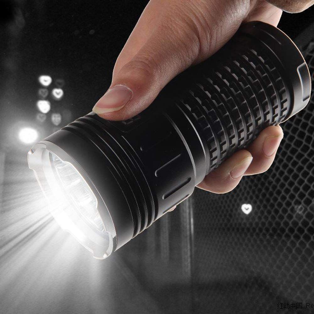 Lampe torche LED SKY RAY 15000 Lumens Rechargeable USB Type-C Parfaite pour le camping et les réparations à la maison