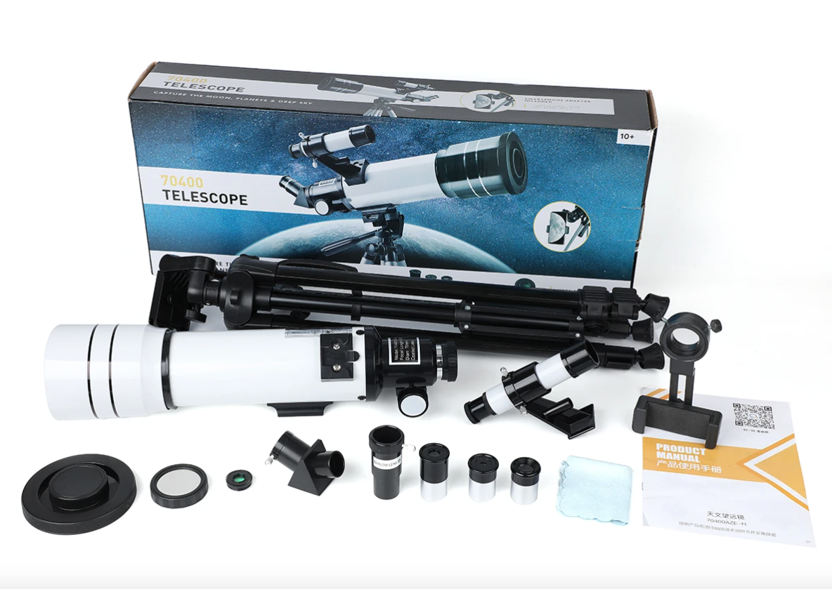Explorez l'univers avec le Bossdun télescope 333X pour enfants idéal observation des étoiles et de la lune