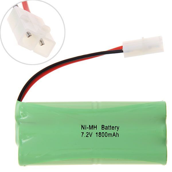 Batterie rechargeable Ni-MH 7,2V AA 1800mAh écologique pour avions modèles jouets, solution d'alimentation haute capacité