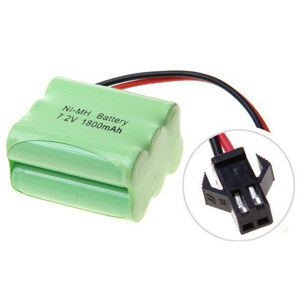 Bloc de piles rechargeables Ni-MH AA 7,2 V 1800 mAh écologique, haute capacité pour voitures jouets et avions modèles