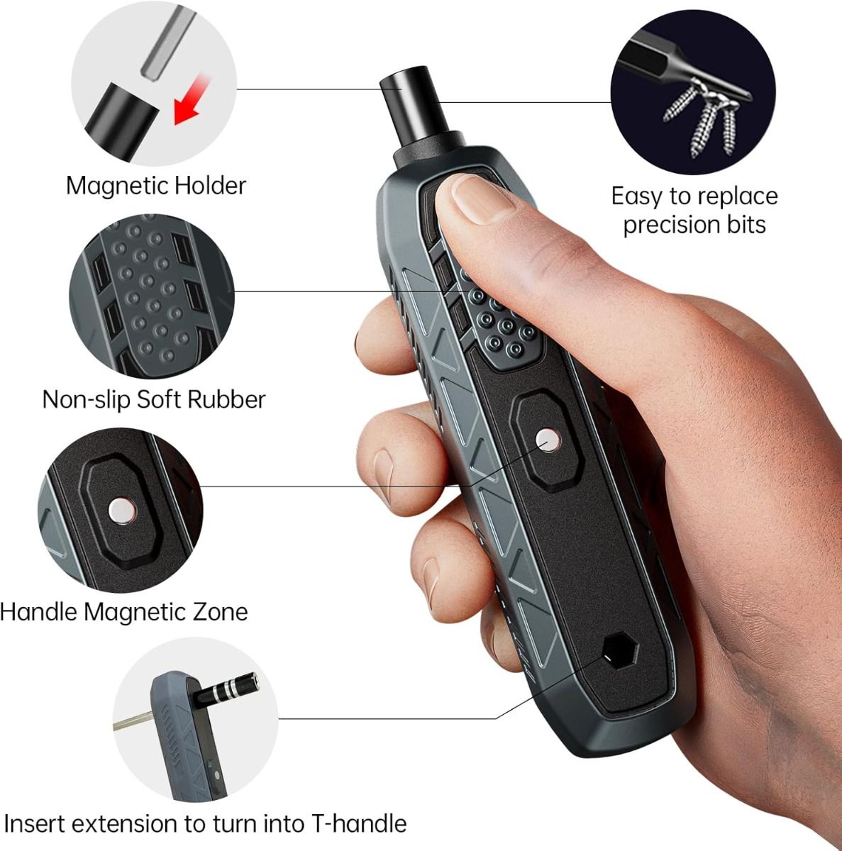Kit de tournevis de précision avec 21 types de 160 embouts magnétiques, Kit de réparation de tournevis professionnel multi-embouts JAKEMY pour ordinateur portable pour la plupart des appareils électroniques, montre, Xbox, console, lunettes, sonnette