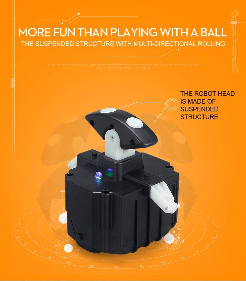 Robot télécommandé Star Wars BB-8 20,5 cm Jouet RC intelligent avec rotation à 360° pour enfants et collection