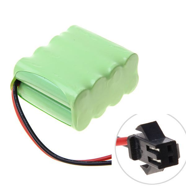 Batterie rechargeable 9,6V AA 1800mAh Ni-MH avec prise SM, écologique et haute performance pour avions modèles réduits