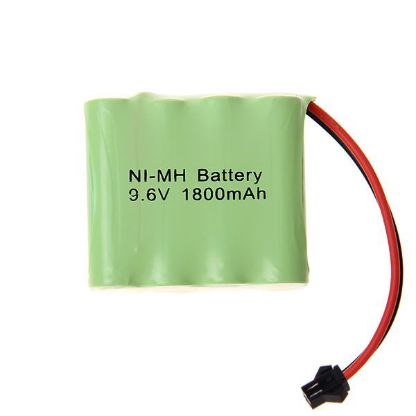 Batterie rechargeable 9,6V AA 1800mAh Ni-MH avec prise SM, écologique et haute performance pour avions modèles réduits