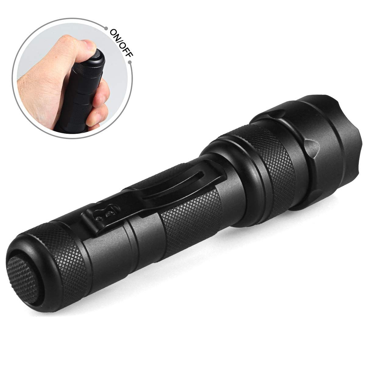 UltraFire WF-502B.2 XP-E2 LED Rouge Lumière Zoomable Lampe Torche Compacte Extérieure pour la Randonnée Nocturne et la Faune Sauvage