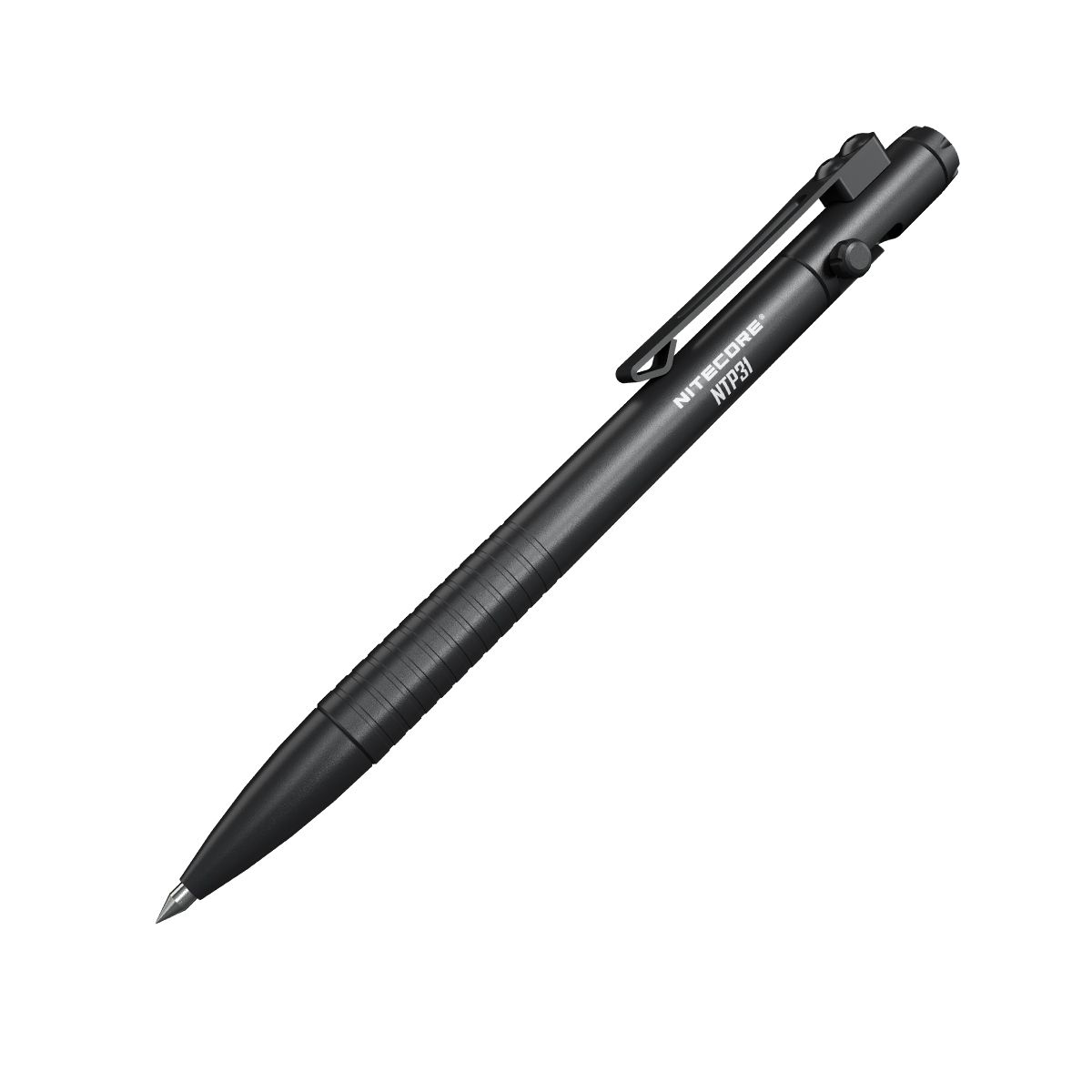 NITECORE NTP31 Stylo tactique ergonomique à verrou en alliage d'aluminium durable, brise-verre multifonctionnel