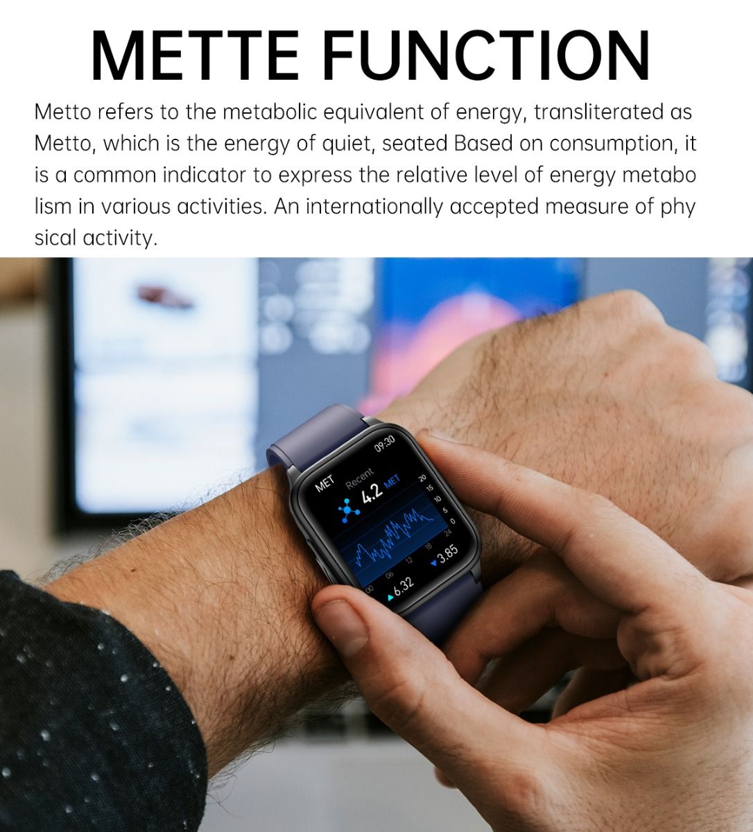 ET540 Glycémie ECG Température corporelle Tension artérielle Oxygène dans le sang Fréquence cardiaque Appel Bluetooth Smartwatch Fitness Tracker