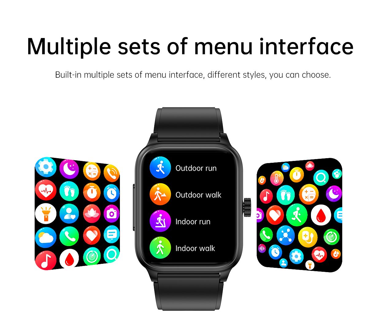ET540 Glycémie ECG Température corporelle Tension artérielle Oxygène dans le sang Fréquence cardiaque Appel Bluetooth Smartwatch Fitness Tracker
