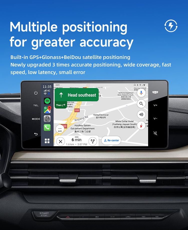 Carlinkit Android 13 TV Box Wireless CarPlay Connectivité sans faille Adaptateur 8 cœurs pour divertissement en voiture