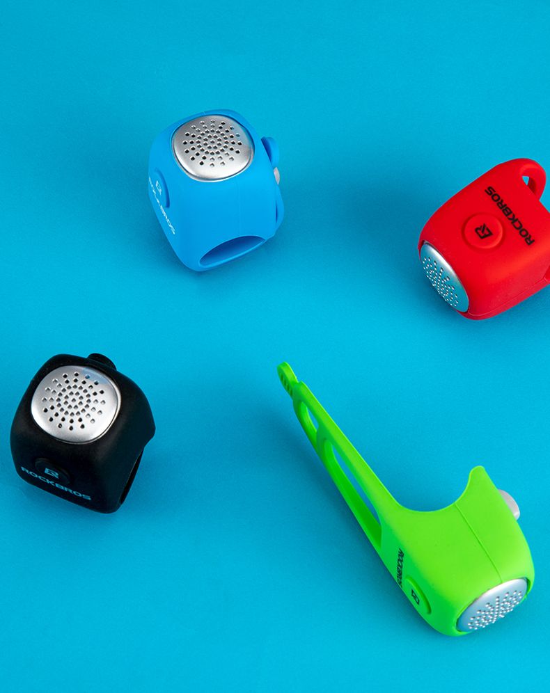 ROCKBROS Sonnette de vélo électrique avec klaxon de 90 dB, conception étanche, accessoire de guidon VTT pour une conduite sûre