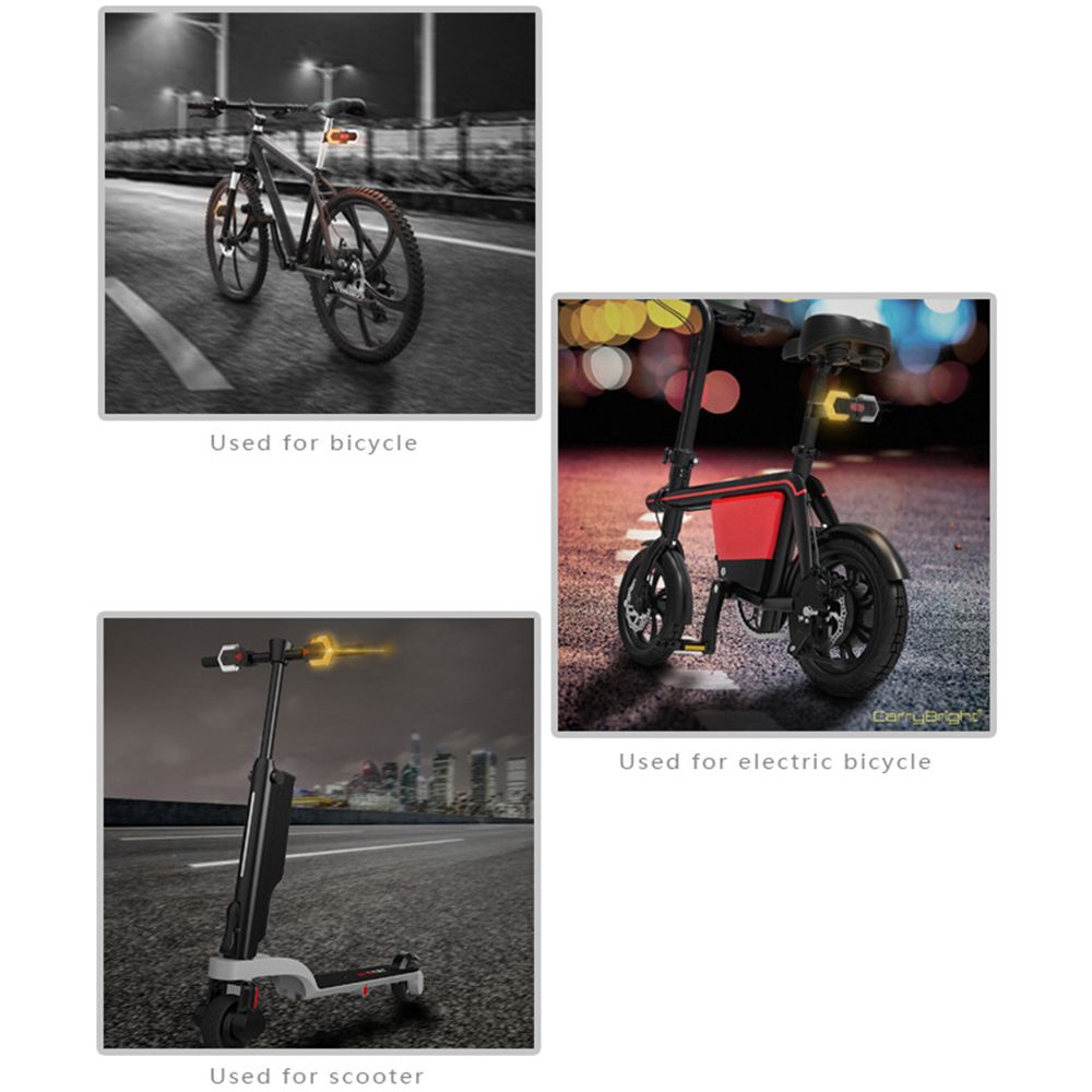CarryBright CBX4 Feu de signalisation pour vélo avec klaxon, recharge USB, étanche, accessoire de sécurité cycliste