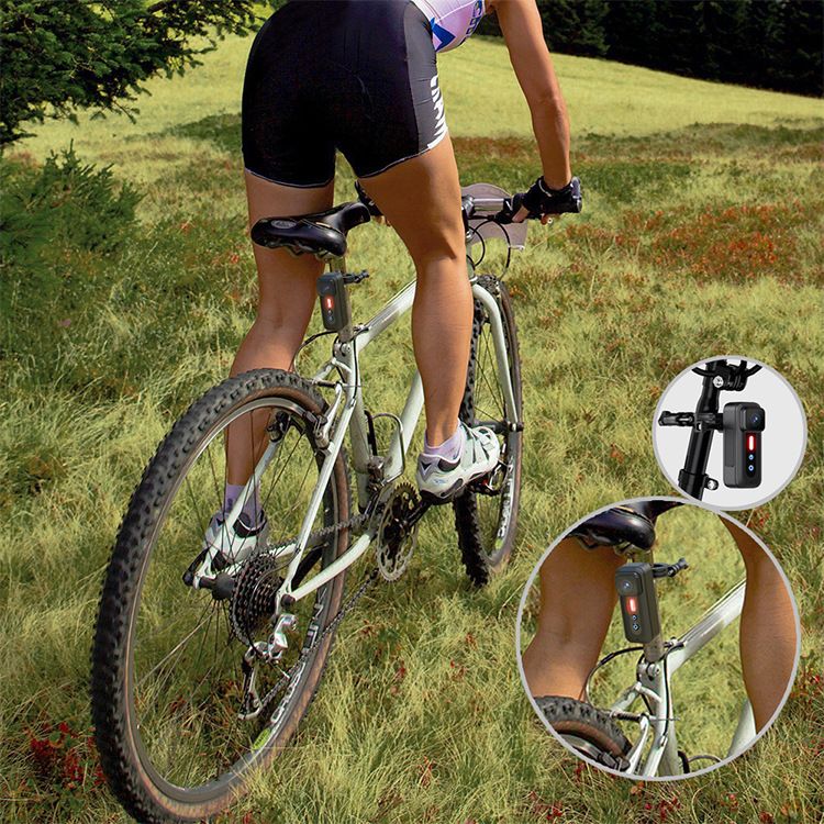 Enregistreur Vélo 1080P avec Caméra Vlog Portable et Feu Arrière Haute Visibilité pour Cyclisme Urbain