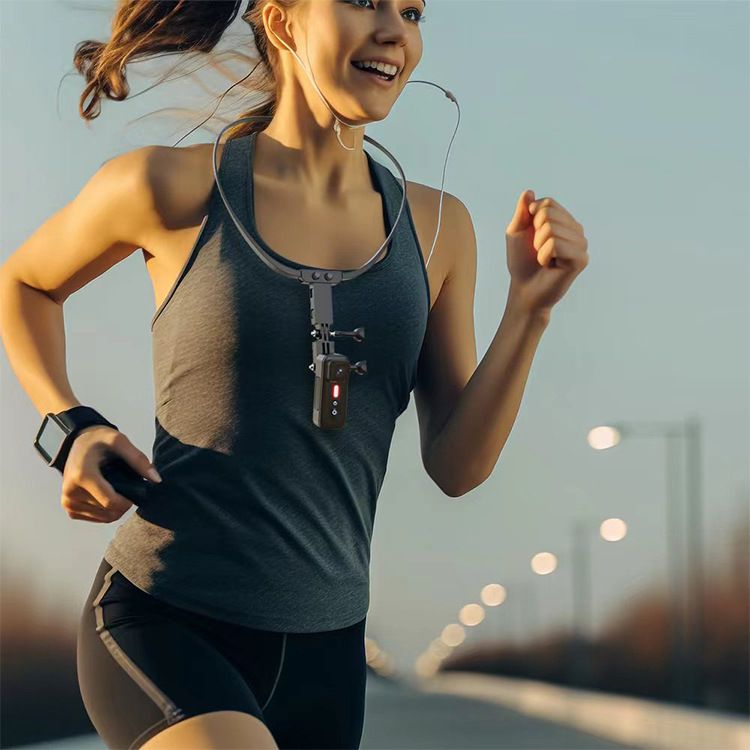 Enregistreur Vélo 1080P avec Caméra Vlog Portable et Feu Arrière Haute Visibilité pour Cyclisme Urbain