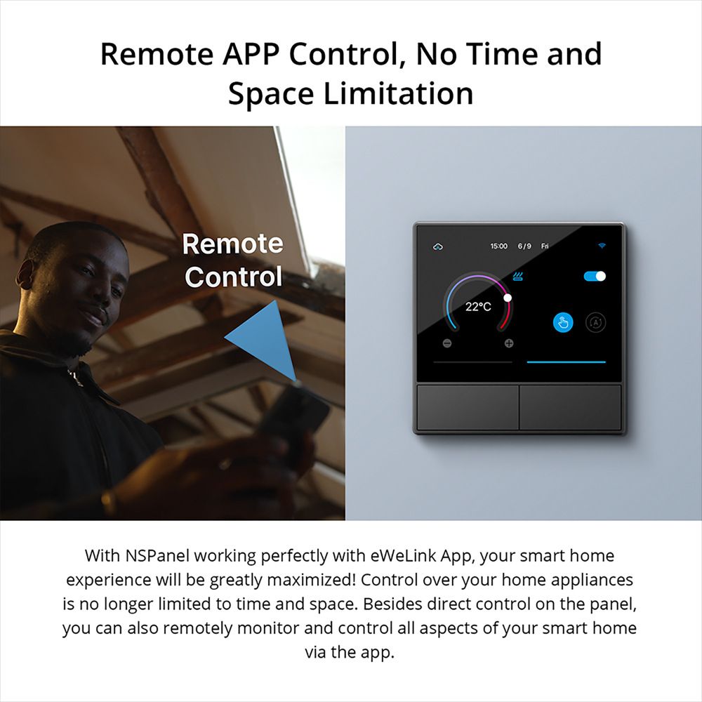 SONOFF NSPanel Interrupteur intelligent scène WiFi contrôle tout-en-un avec écran tactile pour l'automatisation de la maison intelligente