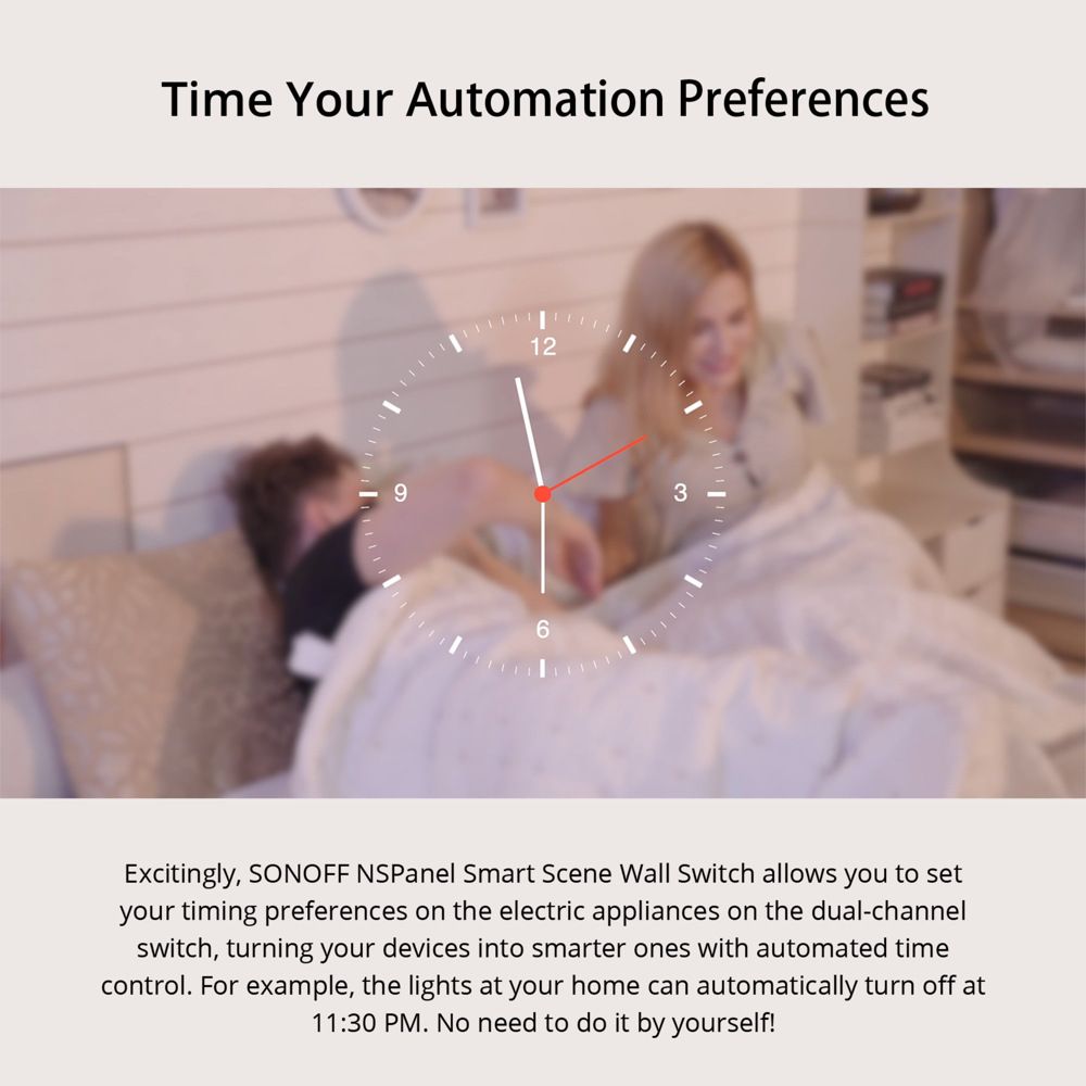 SONOFF NSPanel Interrupteur intelligent scène WiFi contrôle tout-en-un avec écran tactile pour l'automatisation de la maison intelligente