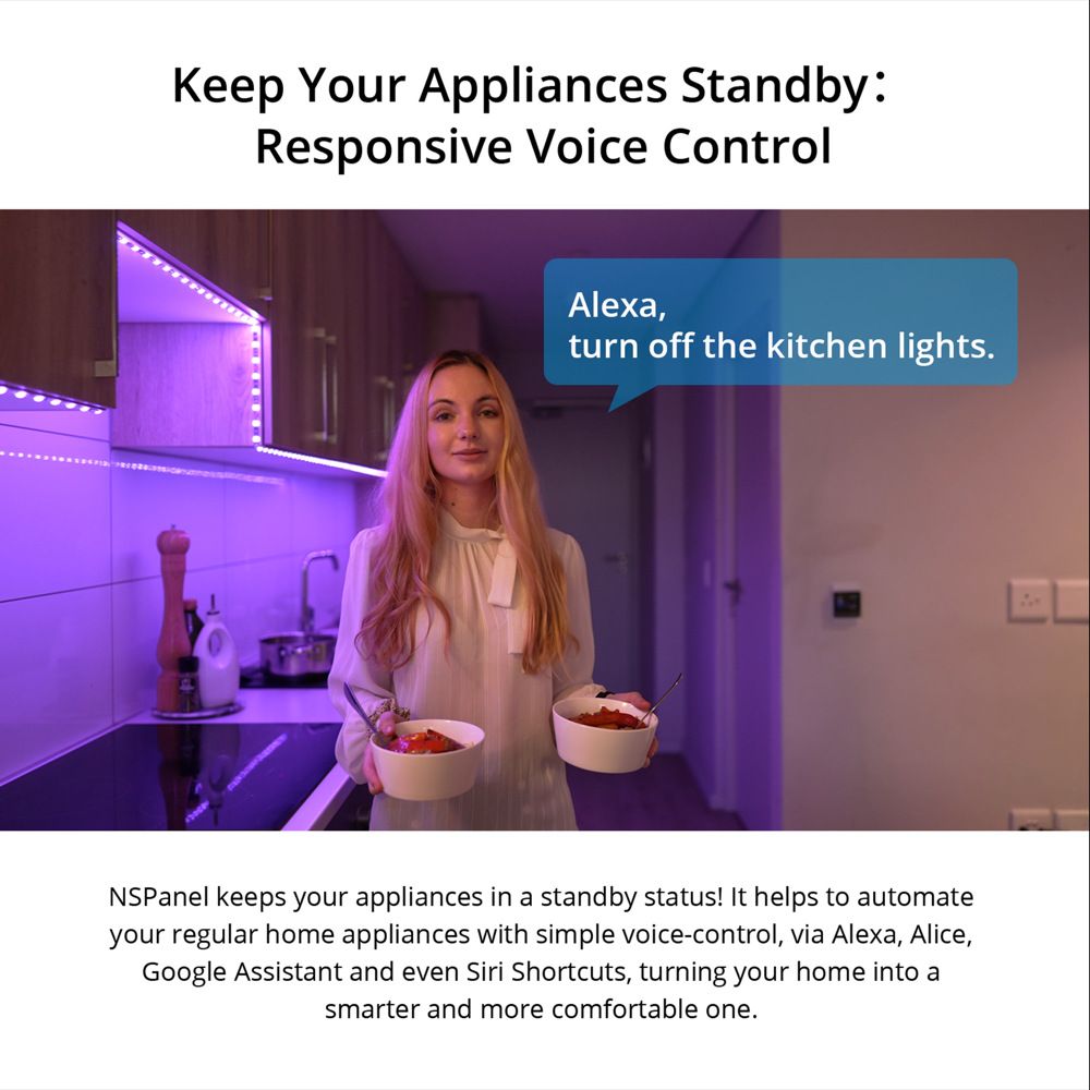 SONOFF NSPanel Interrupteur intelligent scène WiFi contrôle tout-en-un avec écran tactile pour l'automatisation de la maison intelligente