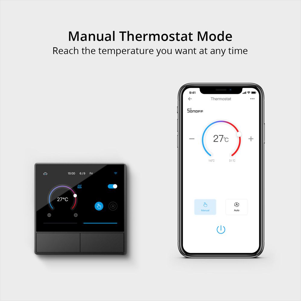 SONOFF NSPanel Interrupteur intelligent scène WiFi contrôle tout-en-un avec écran tactile pour l'automatisation de la maison intelligente