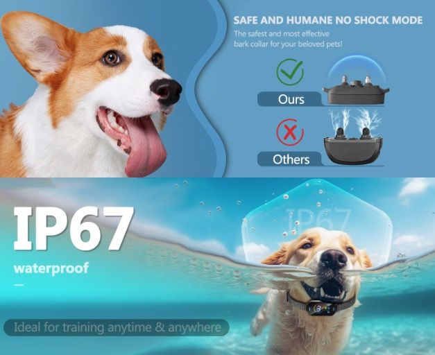 Collier d'Entraînement Ultrasonique Dispositif Anti-aboiement pour Chien Léger Solution d'Entraînement Innovante