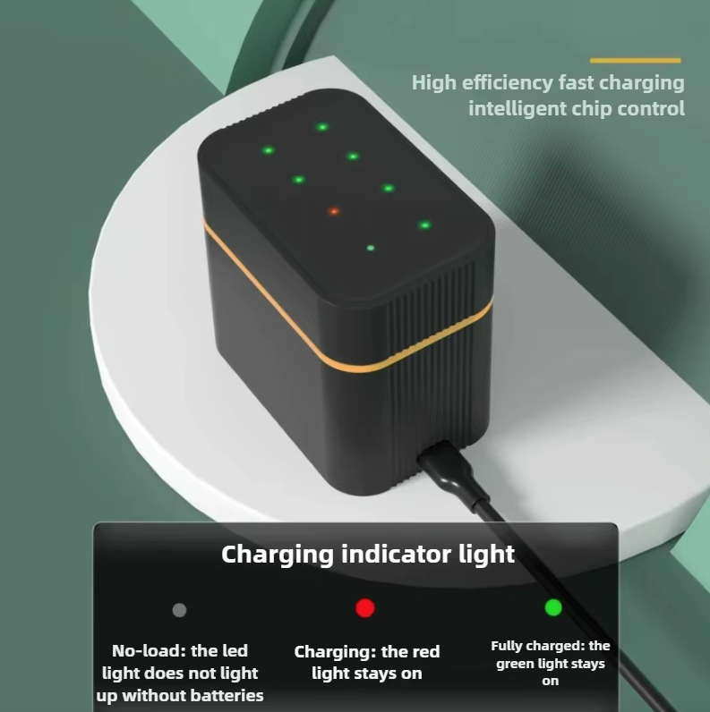 Piles AA Lithium 1.5V 3000mWh rechargeables avec chargeur | 8 paquets longue durée pour jeux & appareils